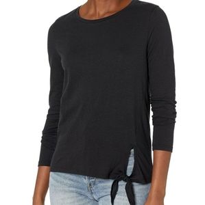 J. Crew Mercantile Woman's Long Sleeve Tee with Front Tie Size Small